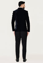 Load image into Gallery viewer, Black Polyester Tuxedos Suit
