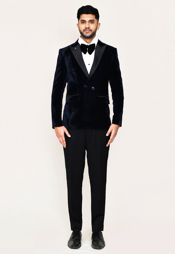 Black Polyester Tuxedos Suit