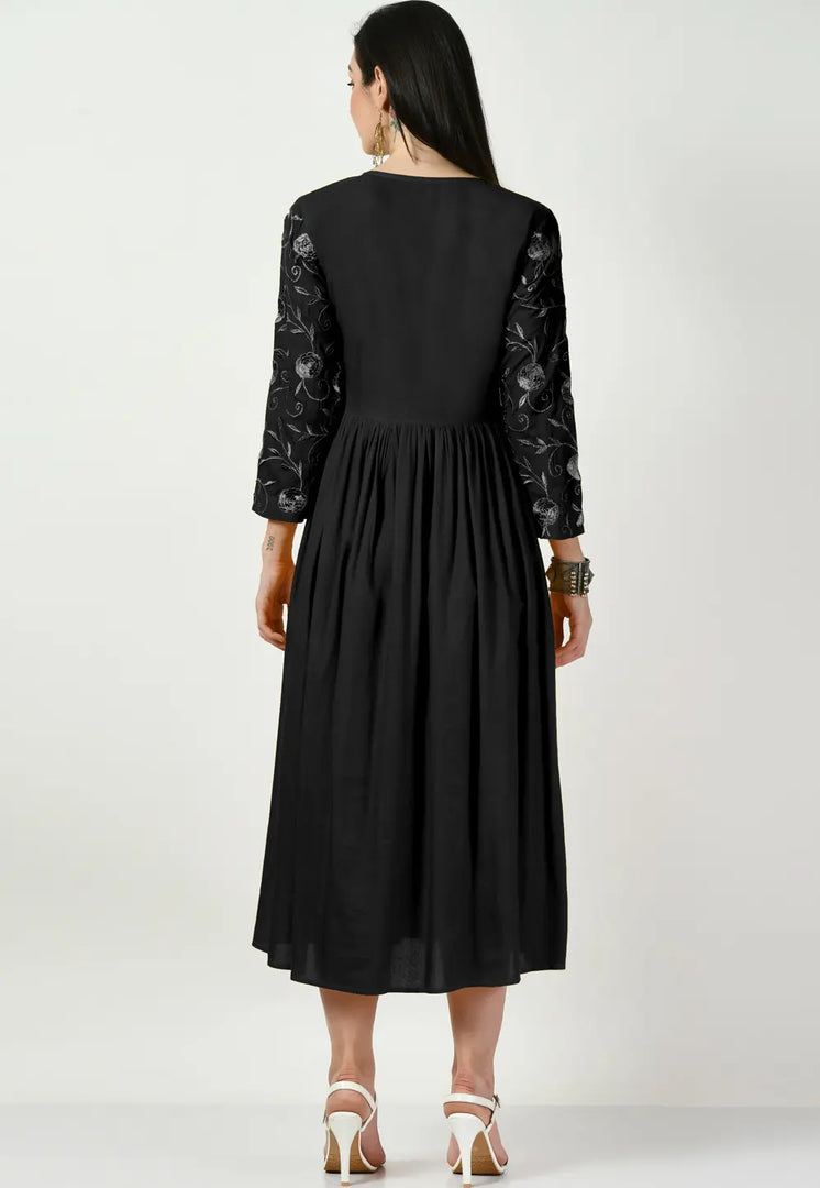 Black Rayon Gown