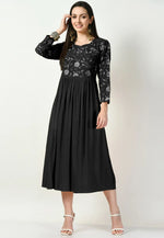 Load image into Gallery viewer, Black Rayon Gown
