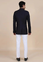 Load image into Gallery viewer, Black Rayon Jodhpuri Suit
