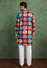 Load image into Gallery viewer, Black Rayon Kurta Pajama
