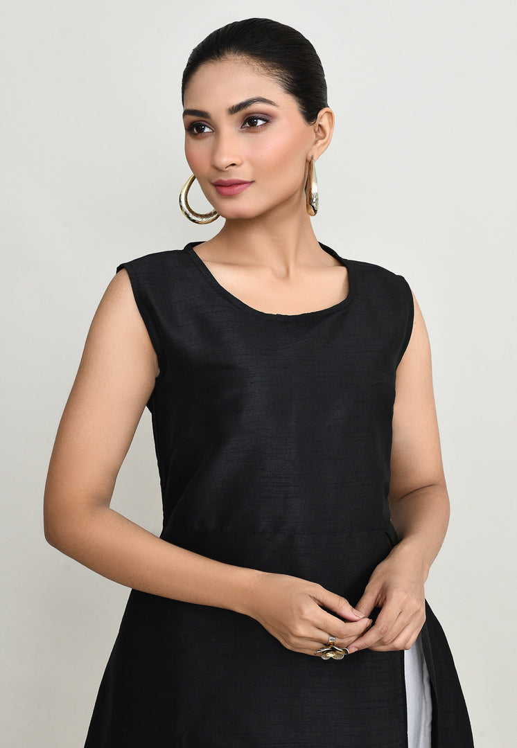 Black Rayon Long Kurti