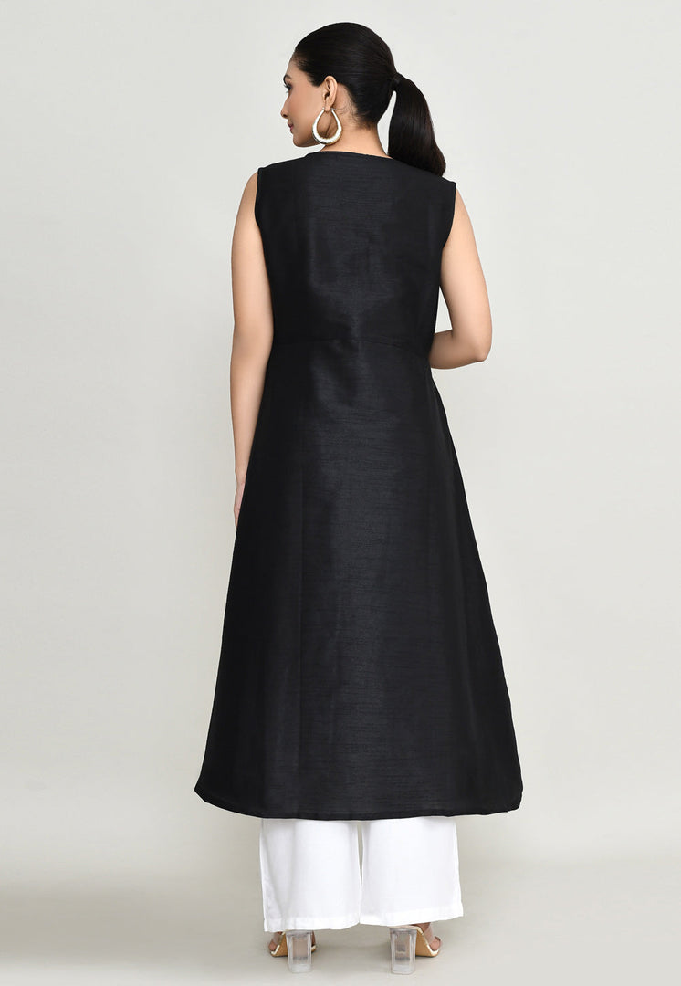 Black Rayon Long Kurti