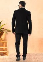 Load image into Gallery viewer, Black Rayon Tuxedos Suit
