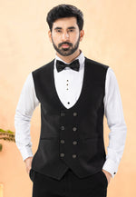 Load image into Gallery viewer, Black Rayon Tuxedos Suit
