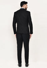 Load image into Gallery viewer, Black Satin Silk Tuxedos Suit
