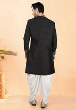 Load image into Gallery viewer, Black Silk Indo Western Suit
