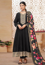 Load image into Gallery viewer, Black Silk Pant Style Suit
