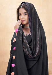 Black Silk Readymade Pakistani Suit