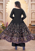 Load image into Gallery viewer, Black Silk Readymade Pakistani Suit
