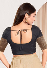 Load image into Gallery viewer, Black Taffeta Readymade Blouse
