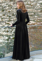 Black Velvet Gown