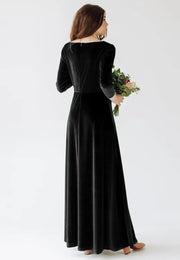 Black Velvet Gown
