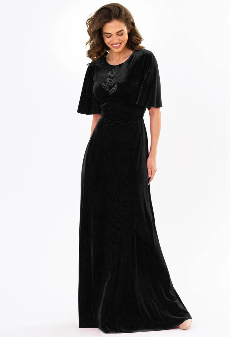 Black Velvet Gown