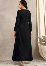 Load image into Gallery viewer, Black Velvet Kurta Set With Pent
