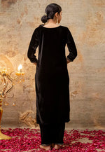 Load image into Gallery viewer, Black Velvet Readymade Pant Style Suit
