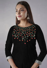 Load image into Gallery viewer, Black Velvet Readymade Pant Style Suit

