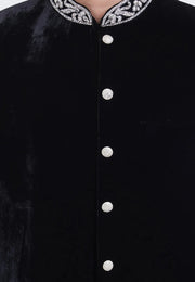 Black Velvet Sherwani