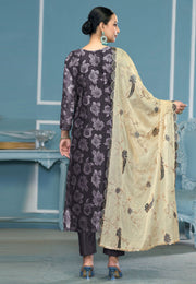 Black Viscose Pant Style Suit