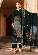 Load image into Gallery viewer, Black Viscose Straight Suit
