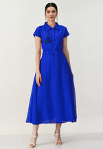 Load image into Gallery viewer, Blue Georgette Gown

