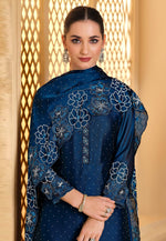 Load image into Gallery viewer, Blue Georgette Pakistani Suit
