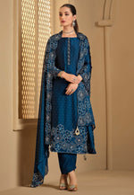 Load image into Gallery viewer, Blue Georgette Pakistani Suit
