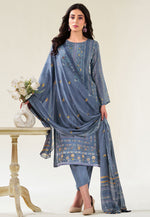 Load image into Gallery viewer, Blue Muslin Pakistani Suit
