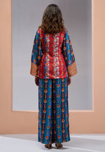 Load image into Gallery viewer, Blue Muslin Printed Co-Ords Set
