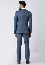Load image into Gallery viewer, Blue Polyester Tuxedos Suit
