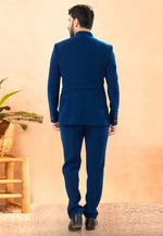 Load image into Gallery viewer, Blue Rayon Jodhpuri Suit
