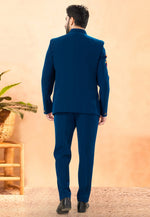 Load image into Gallery viewer, Blue Rayon Jodhpuri Suit
