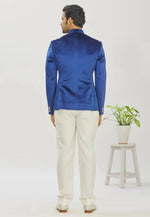Load image into Gallery viewer, Blue Velvet Jodhpuri Suit
