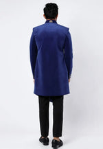 Load image into Gallery viewer, Blue Velvet Jodhpuri Suit
