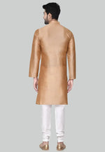 Load image into Gallery viewer, Brown Art Silk Indo Western Suit
