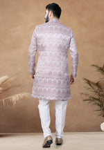 Load image into Gallery viewer, Brown Jacquard Indo Western Suit
