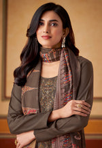 Load image into Gallery viewer, Brown Muslin Palazzo Suit
