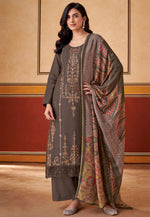 Load image into Gallery viewer, Brown Muslin Palazzo Suit
