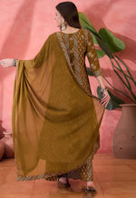 Load image into Gallery viewer, Brown Silk Readymade Palazzo Suit
