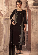 Load image into Gallery viewer, Brown Velvet Pakistani Suit
