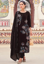 Load image into Gallery viewer, Brown Velvet Pant Style Suit
