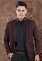 Load image into Gallery viewer, Brown Viscose Blazer With Pant
