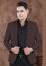 Load image into Gallery viewer, Brown Viscose Blazer With Pant
