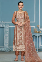 Load image into Gallery viewer, Brown Viscose Pant Style Suit
