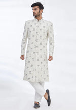 Load image into Gallery viewer, Cream Art Silk Sherwani
