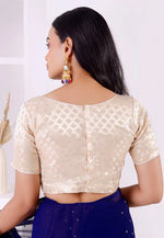 Load image into Gallery viewer, Cream Banarasi Brocade Readymade Blouse
