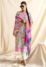 Load image into Gallery viewer, Cream Cotton Pant Style Suit
