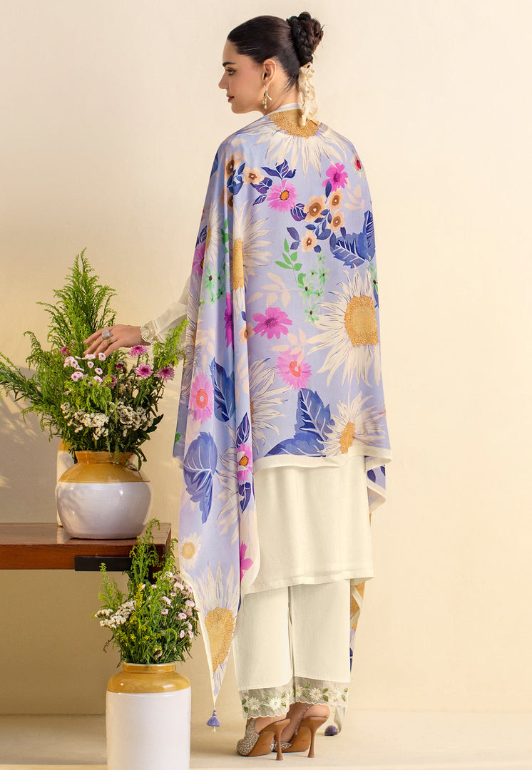 Cream Cotton Pant Style Suit
