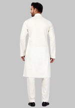 Load image into Gallery viewer, Cream Cotton Pathani Suit
